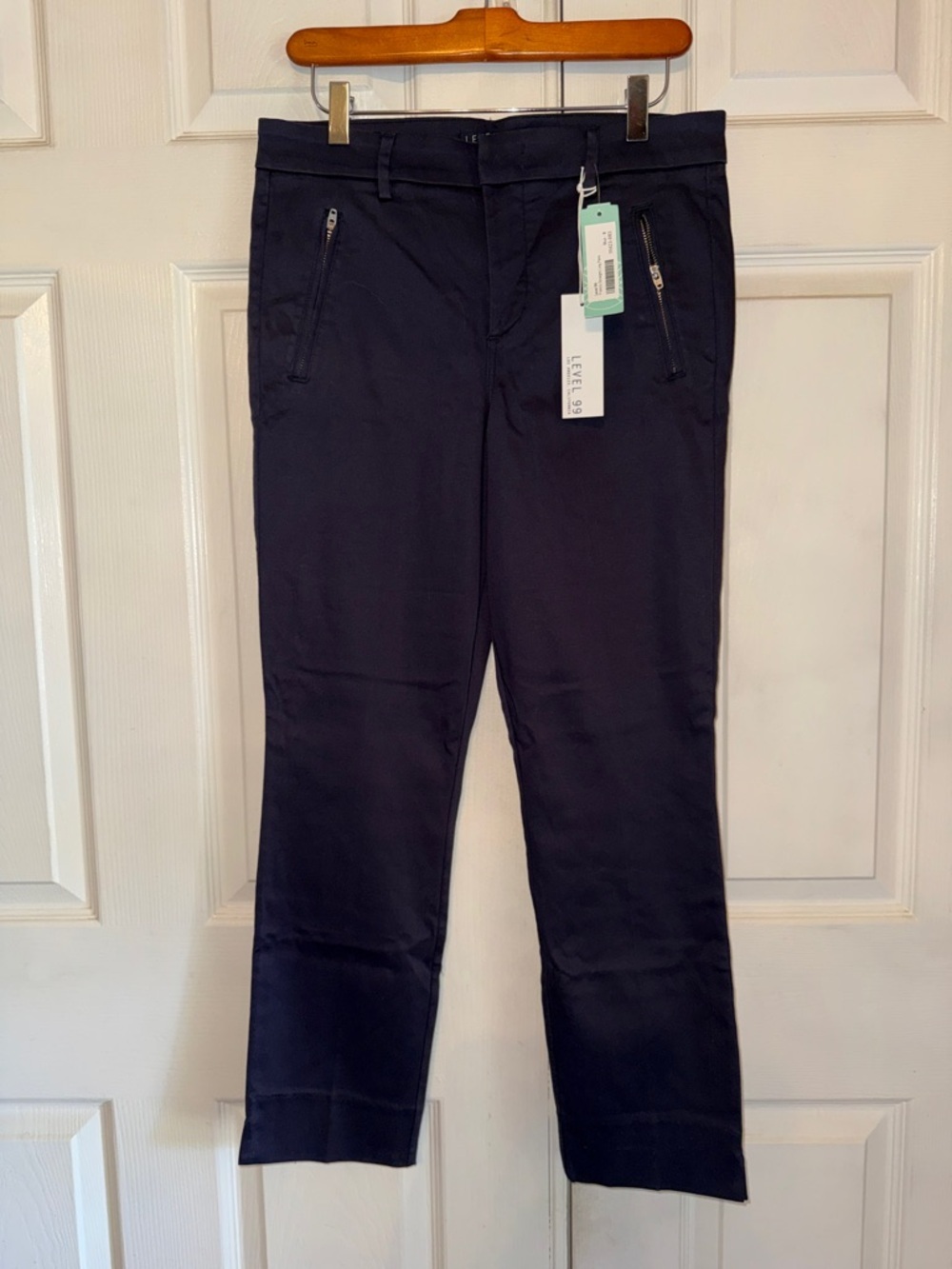NWT Level 99 Dark Blue Francis Straight Leg Pants - Picture 4 of 8